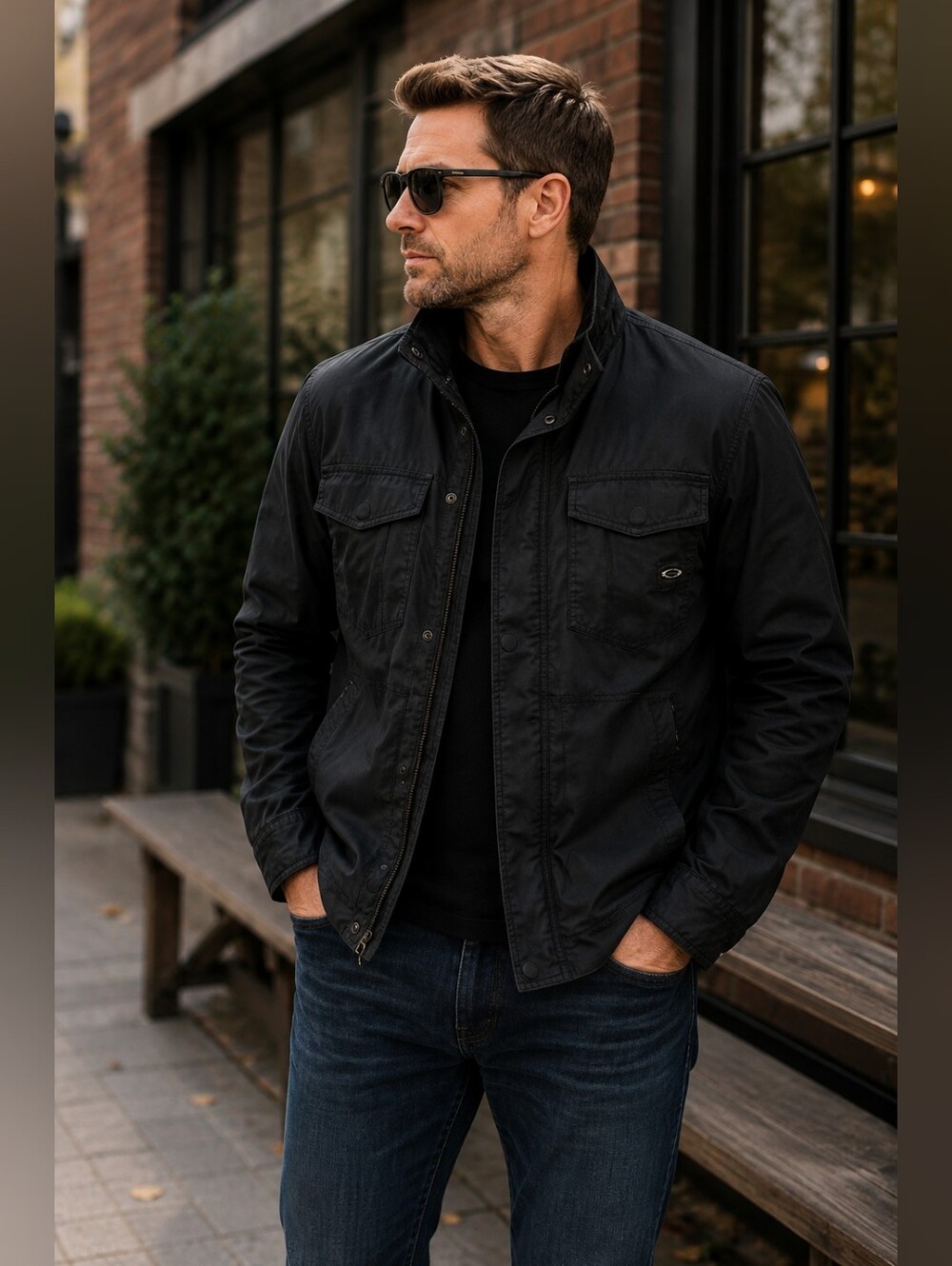Oakley Operative Jacket Men’s Large Black FA13 Utility Techwear 411711